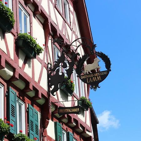 Hotel & Restaurant Lamm Mosbach  Bagian luar foto