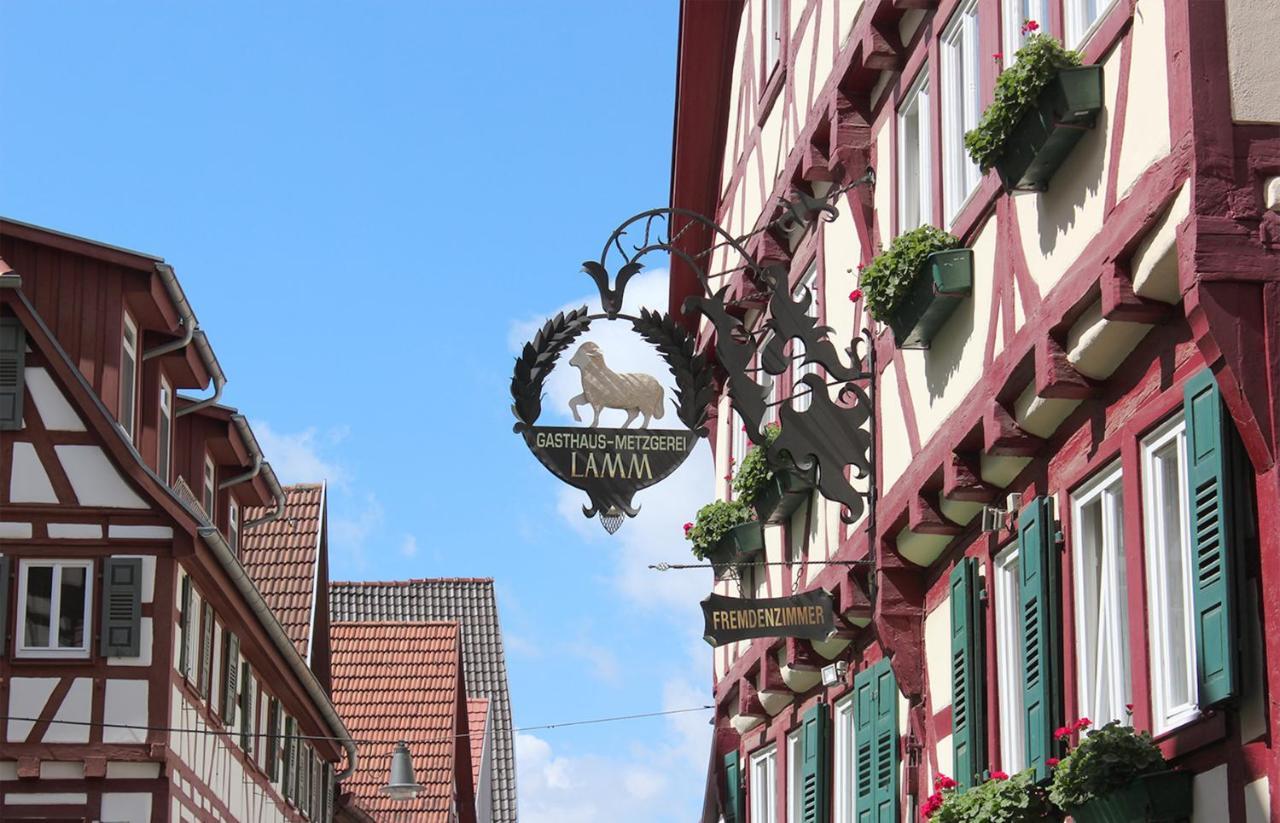 Hotel & Restaurant Lamm Mosbach  Bagian luar foto