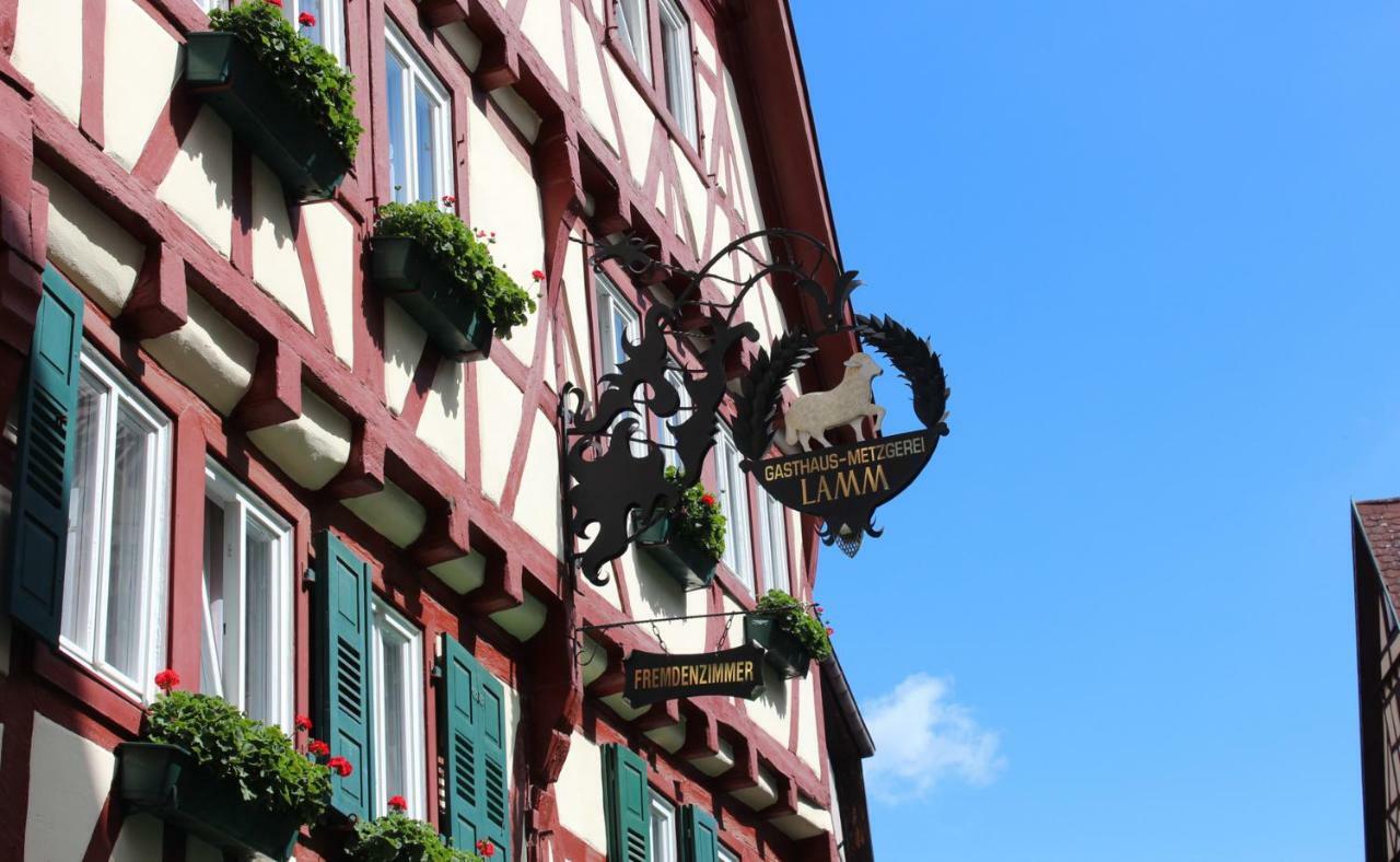 Hotel & Restaurant Lamm Mosbach  Bagian luar foto